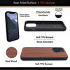 Gemi-Case For iPhone 14 Pro Rosewood Case Wooden Case