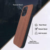 Gemi-Case For iPhone 14 Pro Rosewood Case Wooden Case