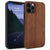 For Iphone 12  / 12 Pro / 12 Pro Max / 12 Mini Real Wood Hybrid Case w/ Inner TPU - Rosewood