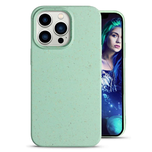 For Iphone 14 Pro Max Plant Based Naturally Speckled Case - Green