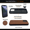 For Iphone 12  / 12 Pro / 12 Pro Max / 12 Mini Real Wood Hybrid Case w/ Inner TPU - Rosewood